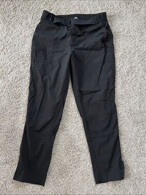 Athleta Women's Black Ankle-Length Cropped Utility Pants